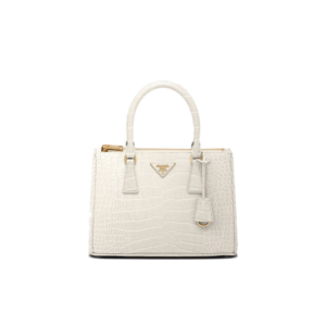 Medium Prada Galleria crocodile leather bag