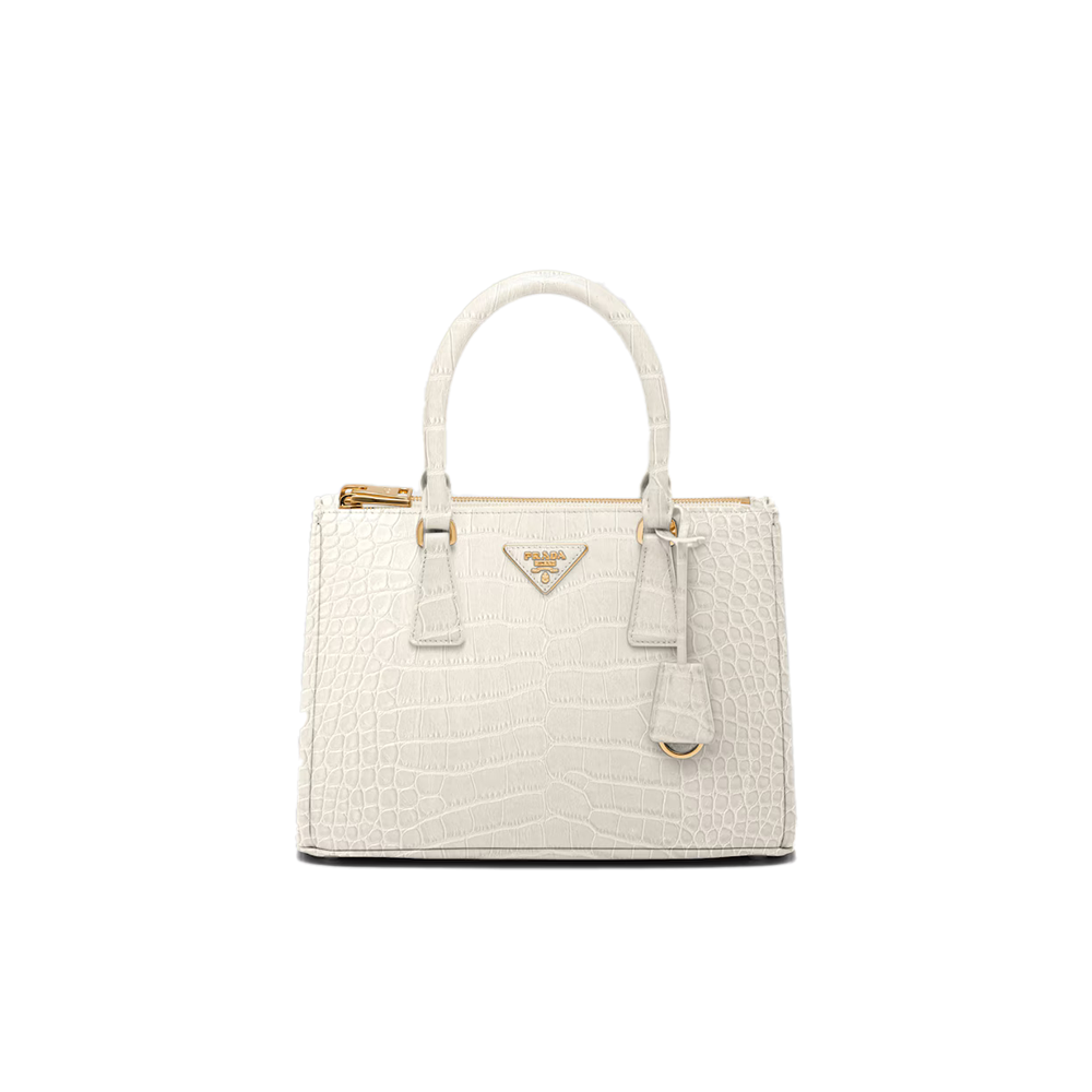 Medium Prada Galleria crocodile leather bag