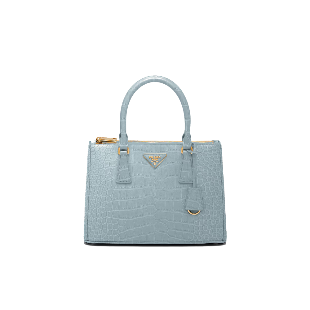 Medium Prada Galleria crocodile leather bag
