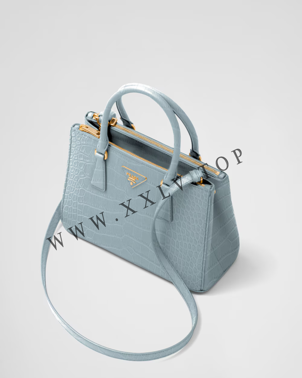 Medium Prada Galleria crocodile leather bag - Image 3