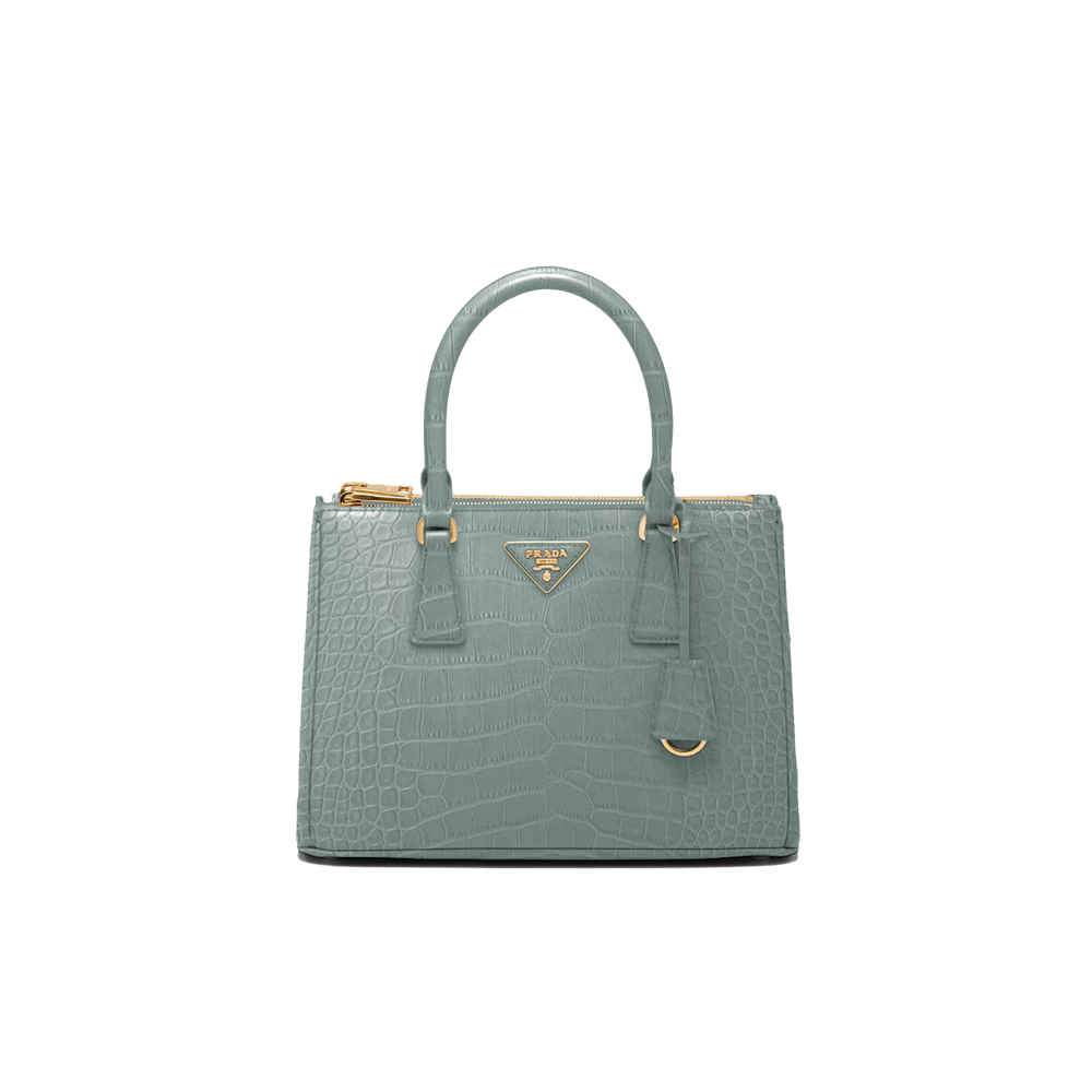 Medium Prada Galleria crocodile leather bag