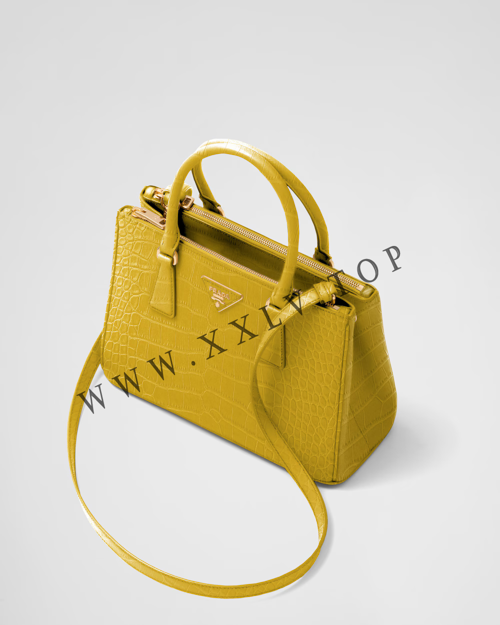 Medium Prada Galleria crocodile leather bag - Image 3