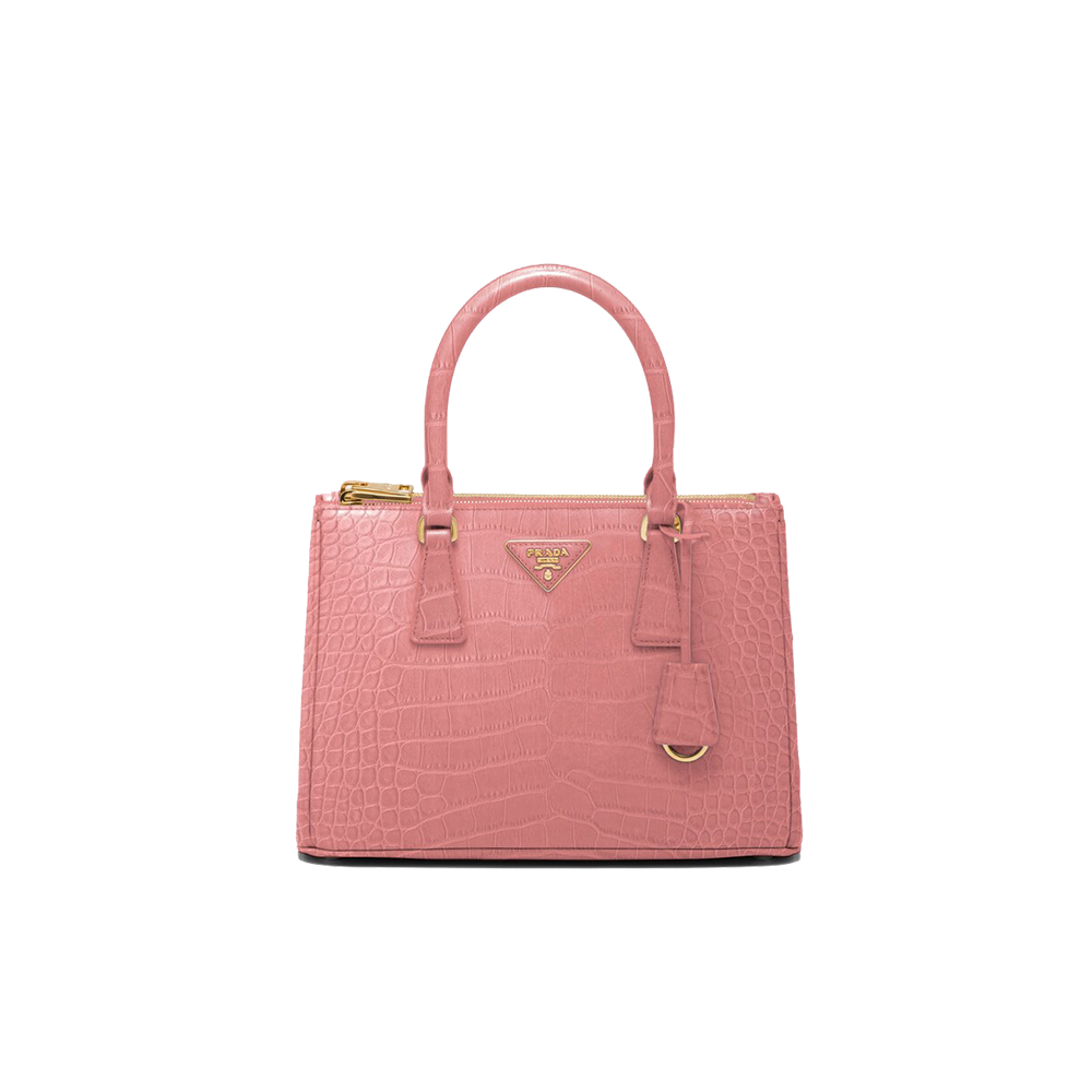 Medium Prada Galleria crocodile leather bag