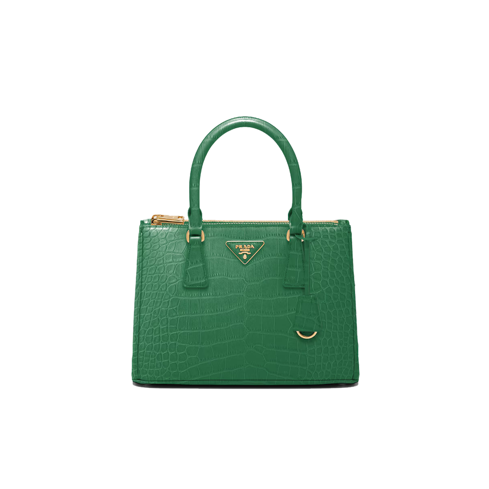 Medium Prada Galleria crocodile leather bag