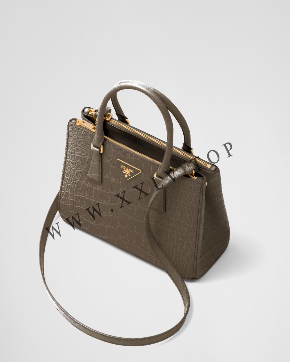 Medium Prada Galleria crocodile leather bag - Image 5
