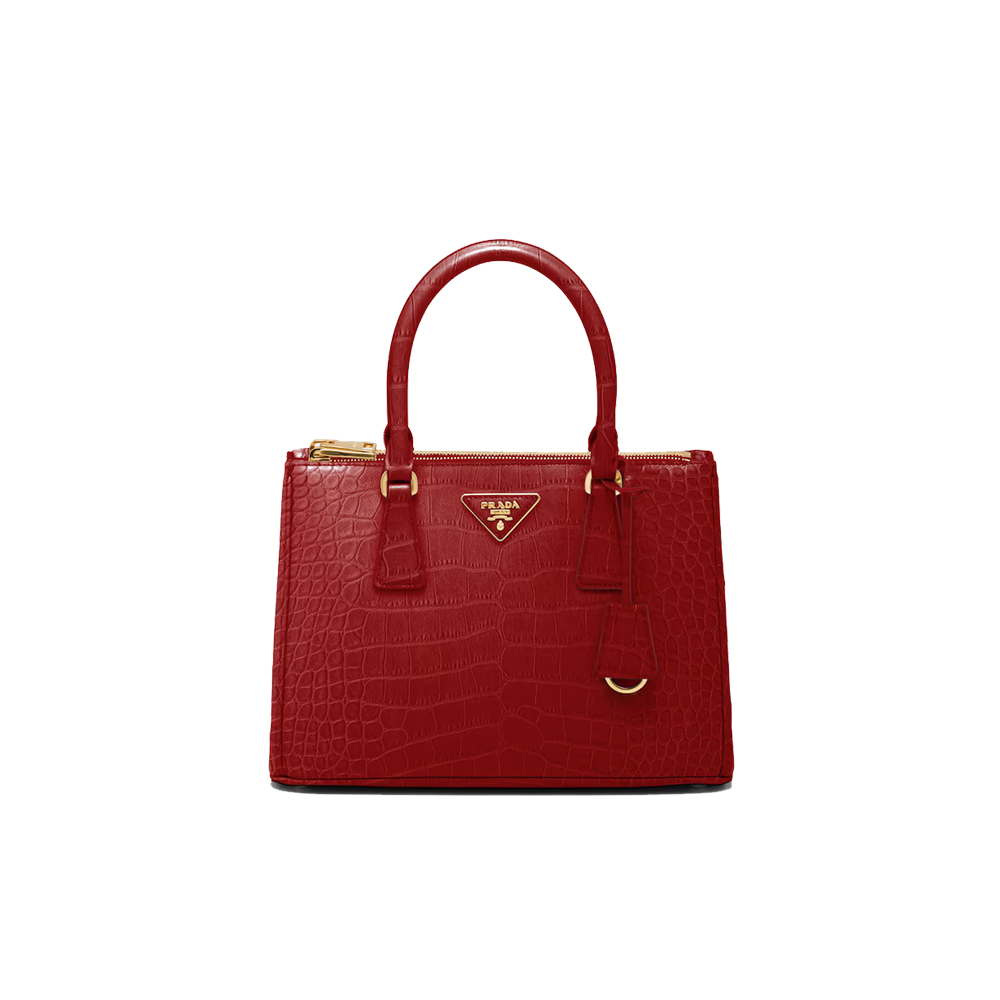Medium Prada Galleria crocodile leather bag