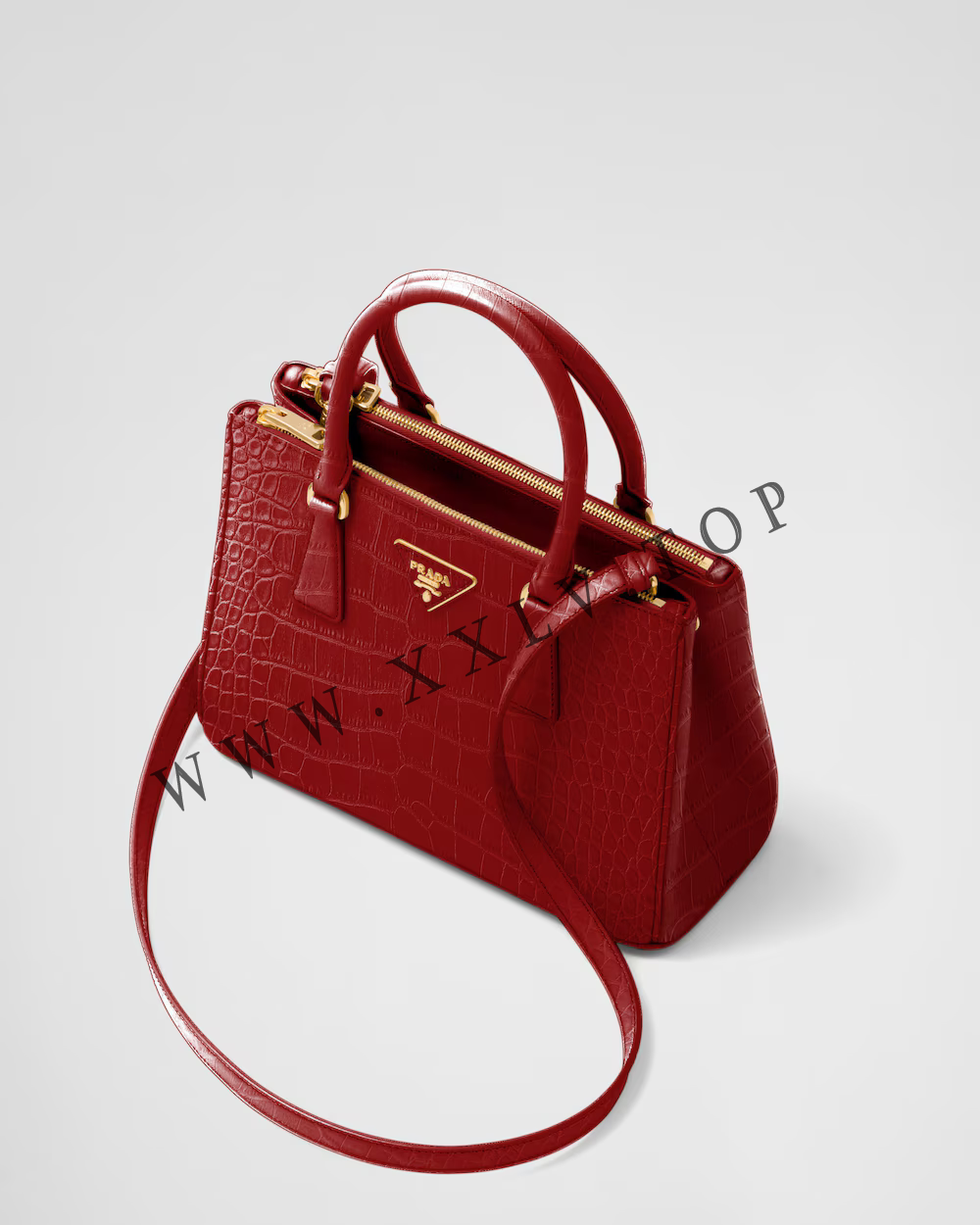Medium Prada Galleria crocodile leather bag - Image 2