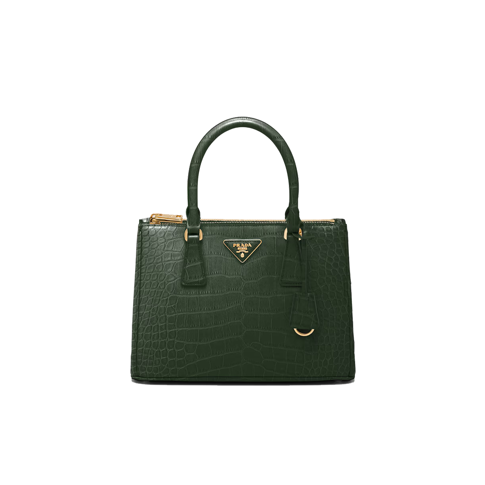 Medium Prada Galleria crocodile leather bag