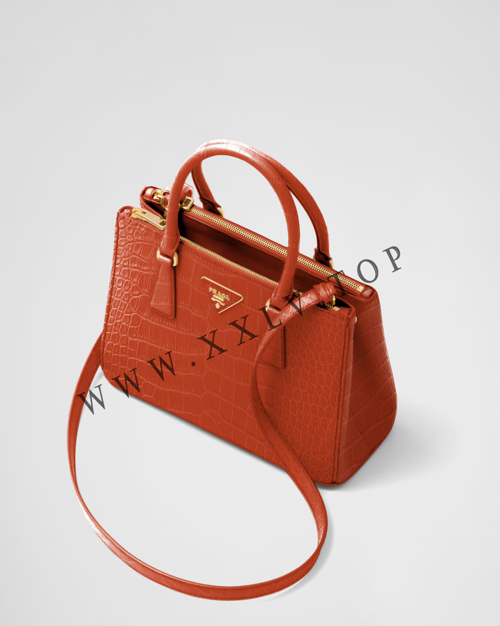 Medium Prada Galleria crocodile leather bag - Image 2