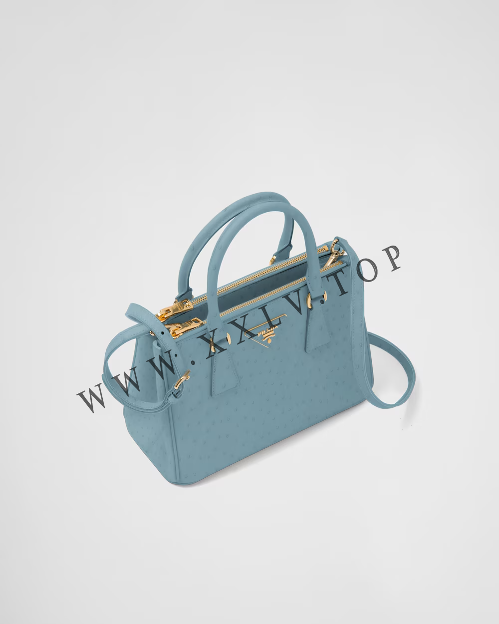 Small Prada Galleria ostrich leather bag - Image 2