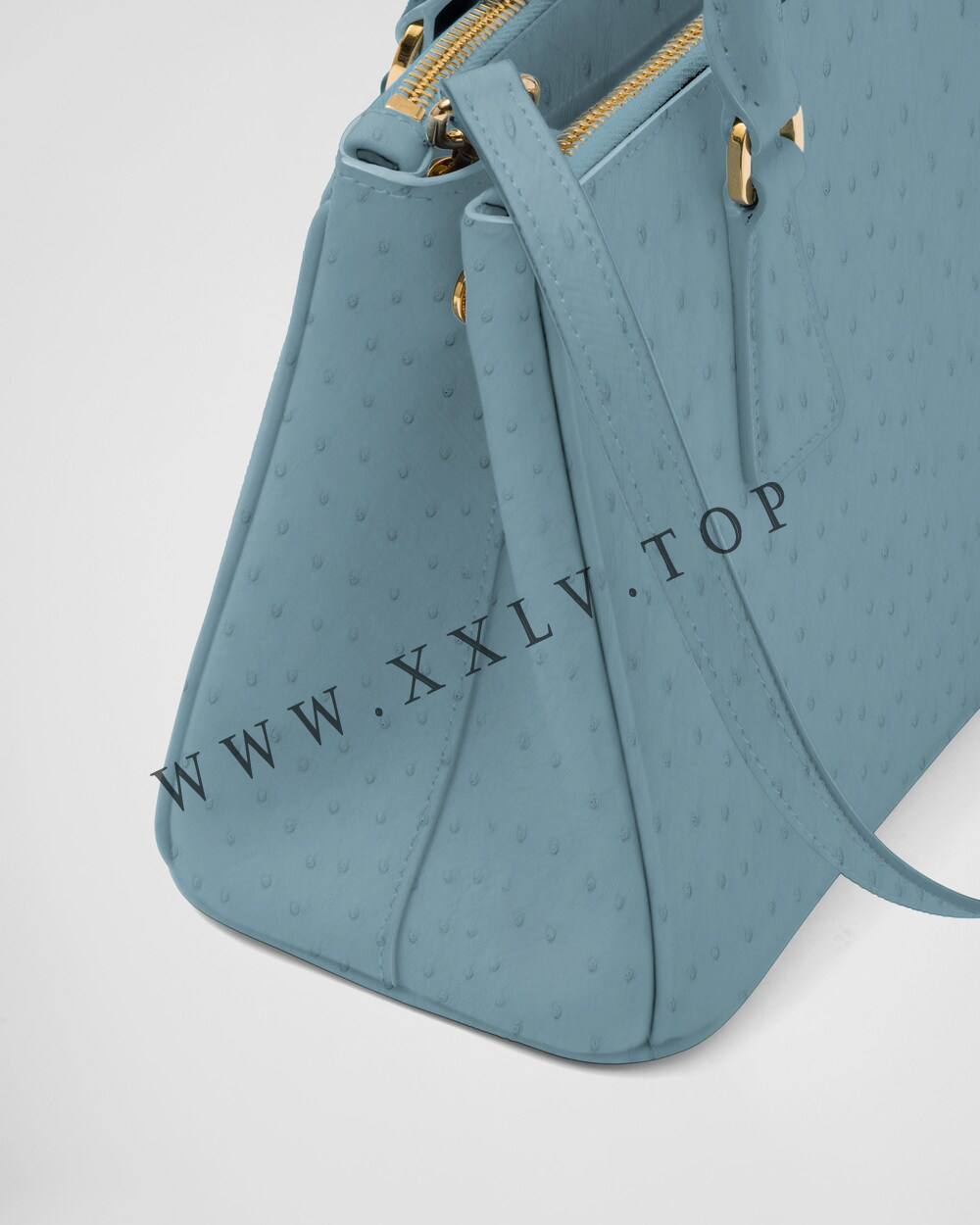 Small Prada Galleria ostrich leather bag - Image 3