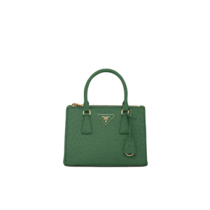 Small Prada Galleria ostrich leather bag