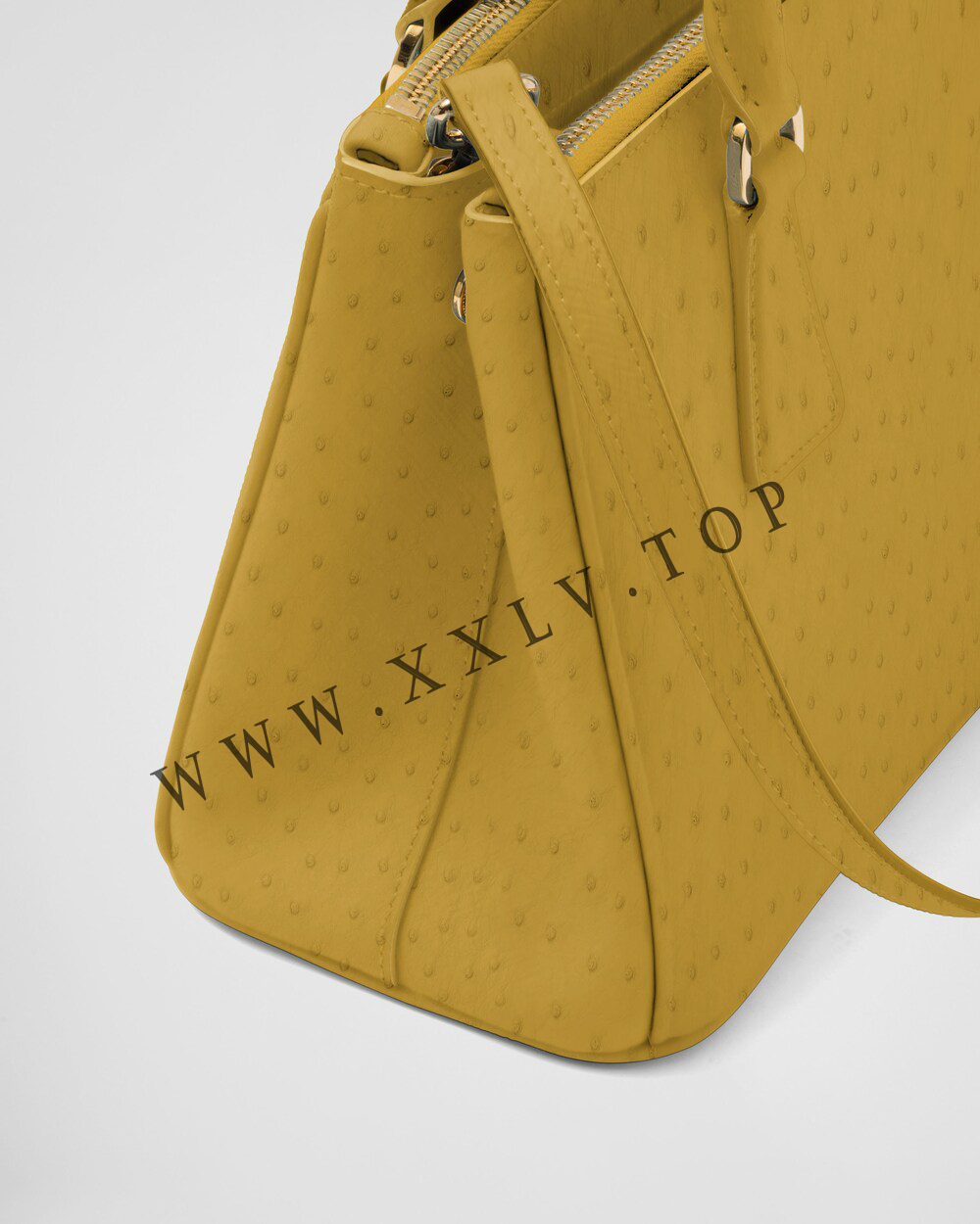 Small Prada Galleria ostrich leather bag - Image 2