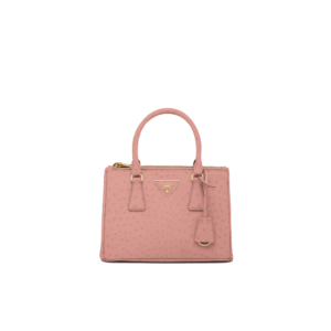 Small Prada Galleria ostrich leather bag