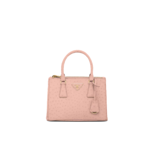 Small Prada Galleria ostrich leather bag