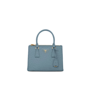 Small Prada Galleria ostrich leather bag
