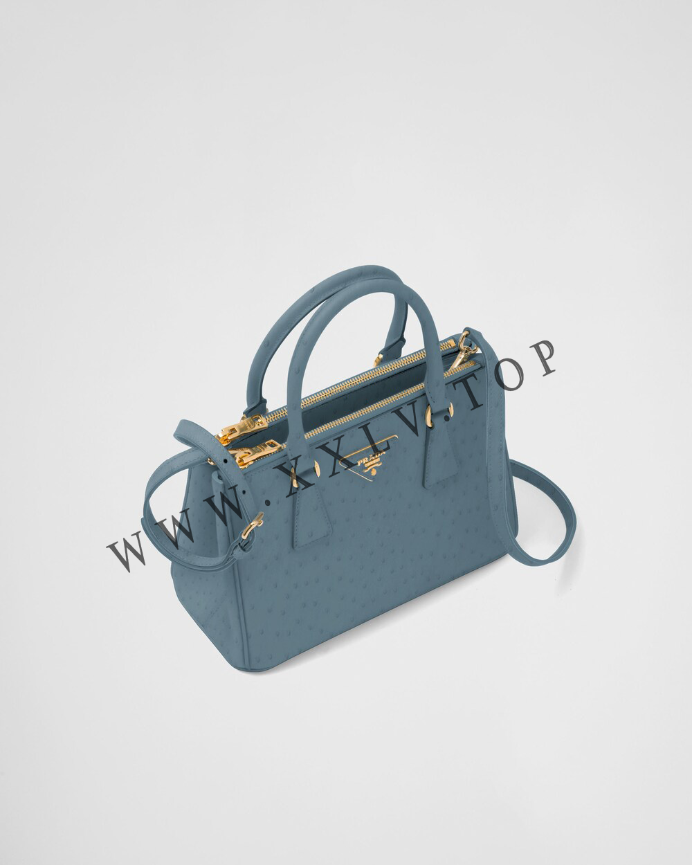 Small Prada Galleria ostrich leather bag - Image 2