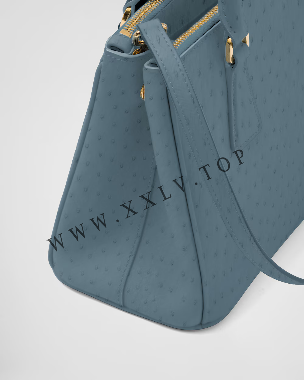 Small Prada Galleria ostrich leather bag - Image 3