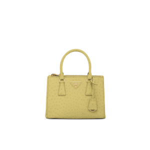 Small Prada Galleria ostrich leather bag