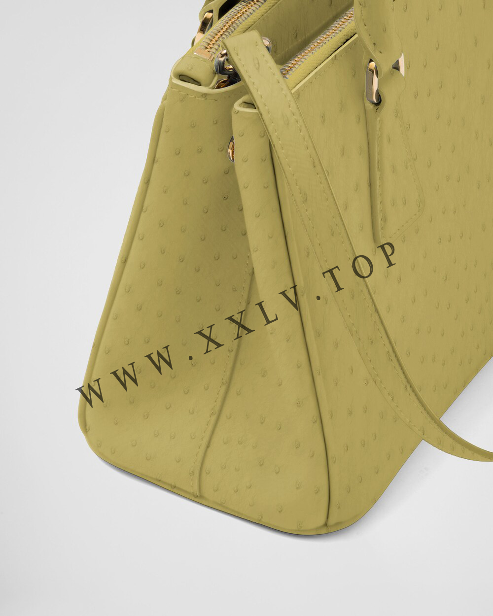 Small Prada Galleria ostrich leather bag - Image 5