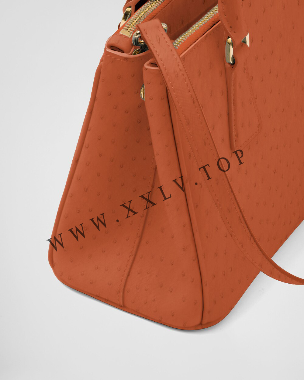 Small Prada Galleria ostrich leather bag - Image 3