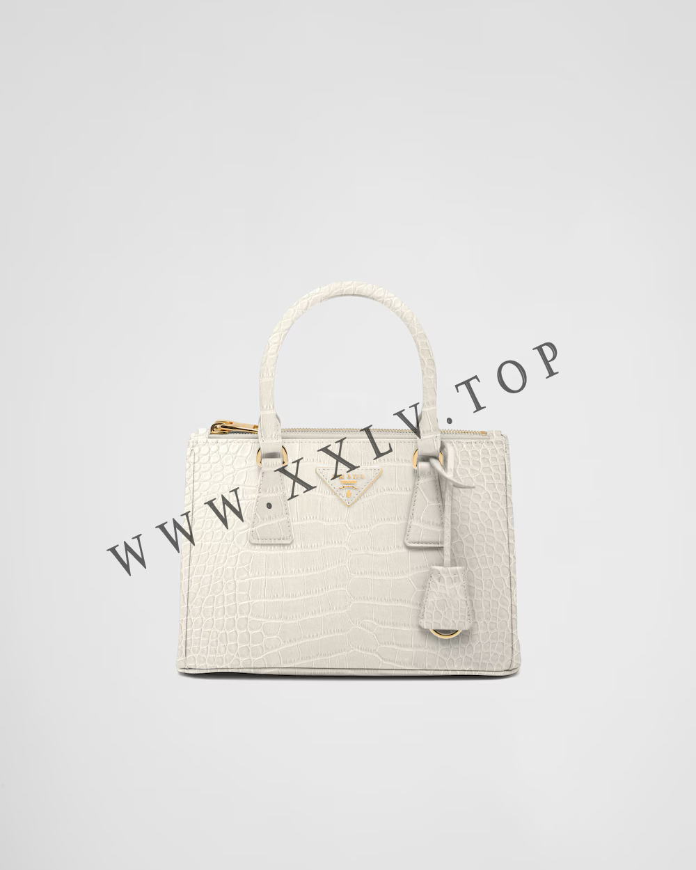 Small Prada Galleria crocodile leather bag - Image 5