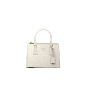 Small Prada Galleria crocodile leather bag