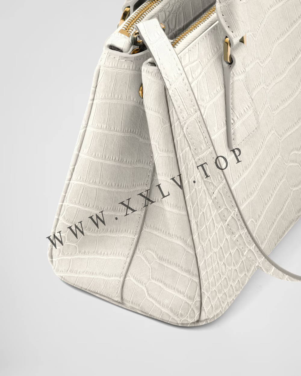 Small Prada Galleria crocodile leather bag - Image 3