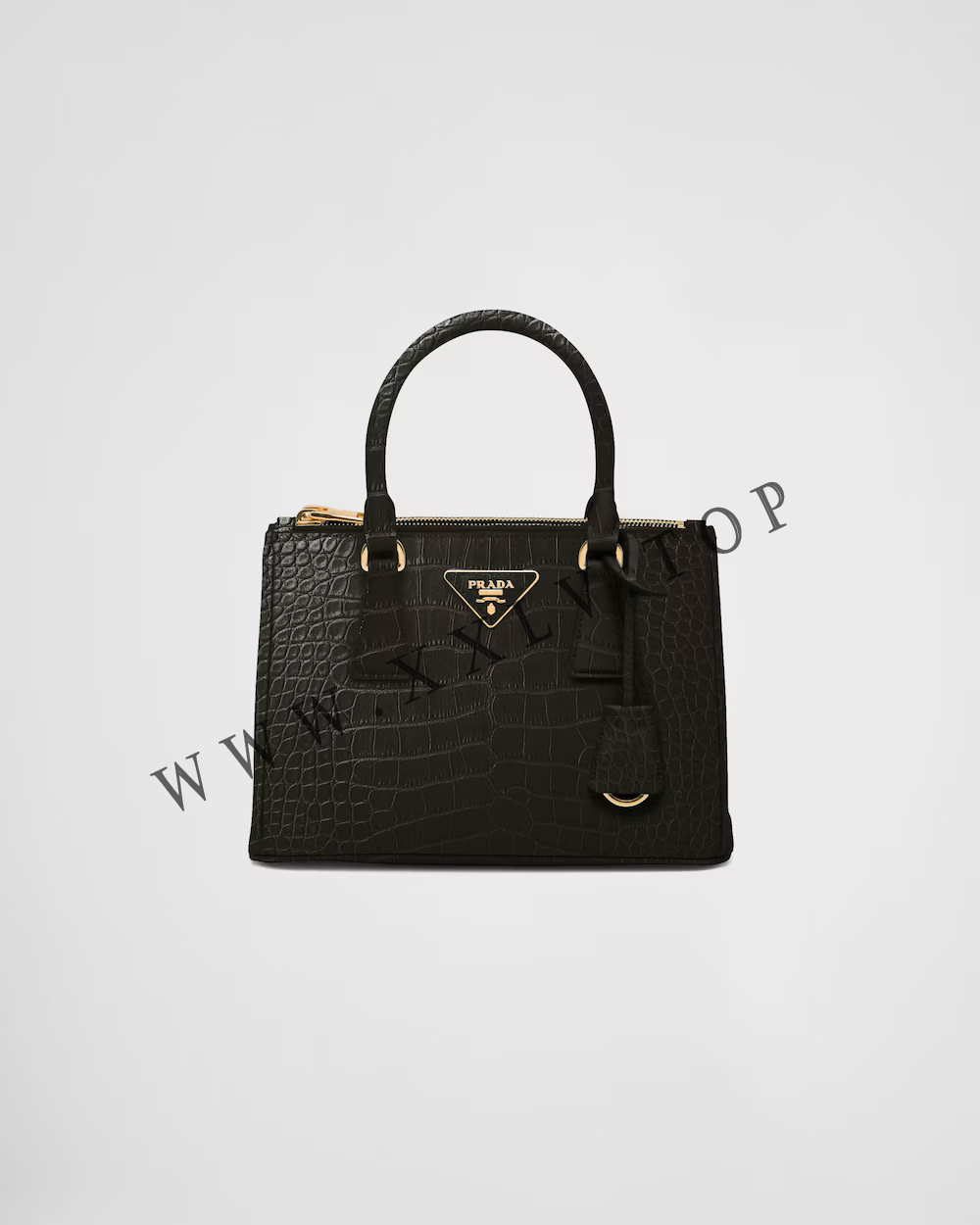 Small Prada Galleria crocodile leather bag - Image 5