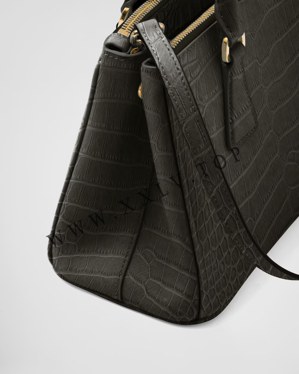 Small Prada Galleria crocodile leather bag - Image 2