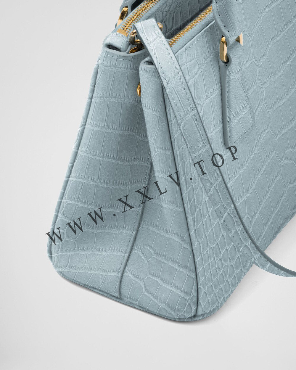 Small Prada Galleria crocodile leather bag - Image 5