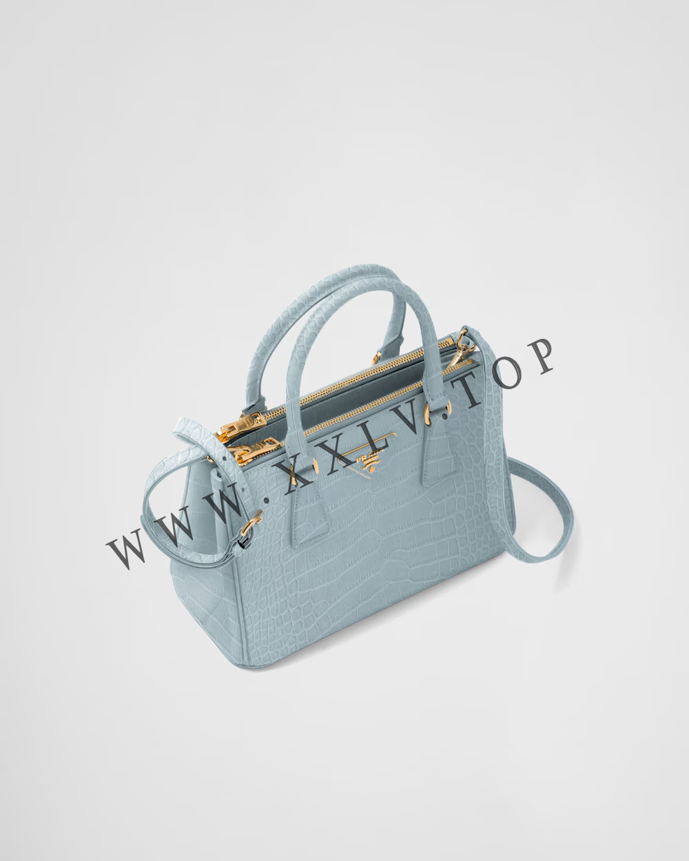 Small Prada Galleria crocodile leather bag - Image 2