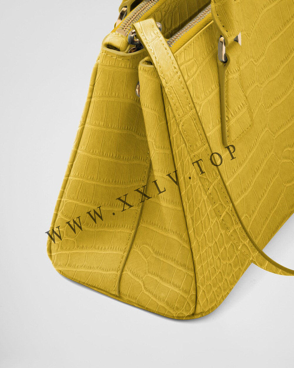 Small Prada Galleria crocodile leather bag - Image 3