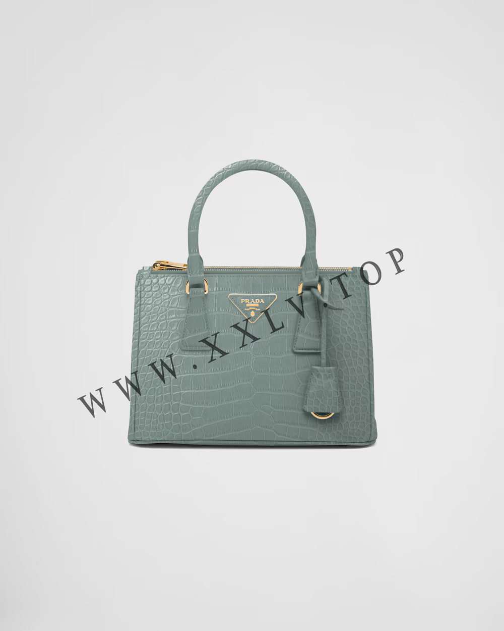 Small Prada Galleria crocodile leather bag - Image 5