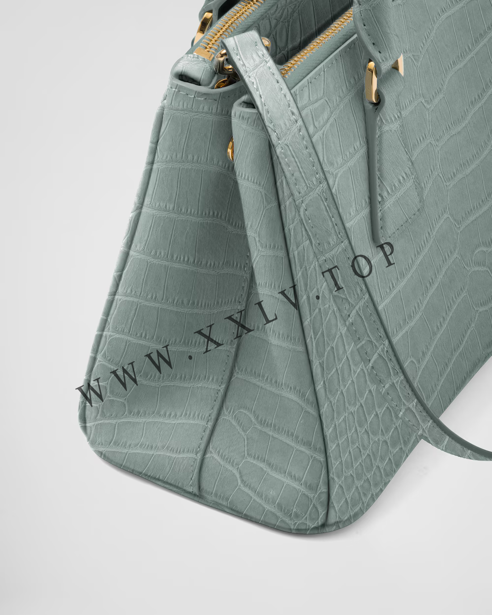 Small Prada Galleria crocodile leather bag - Image 3