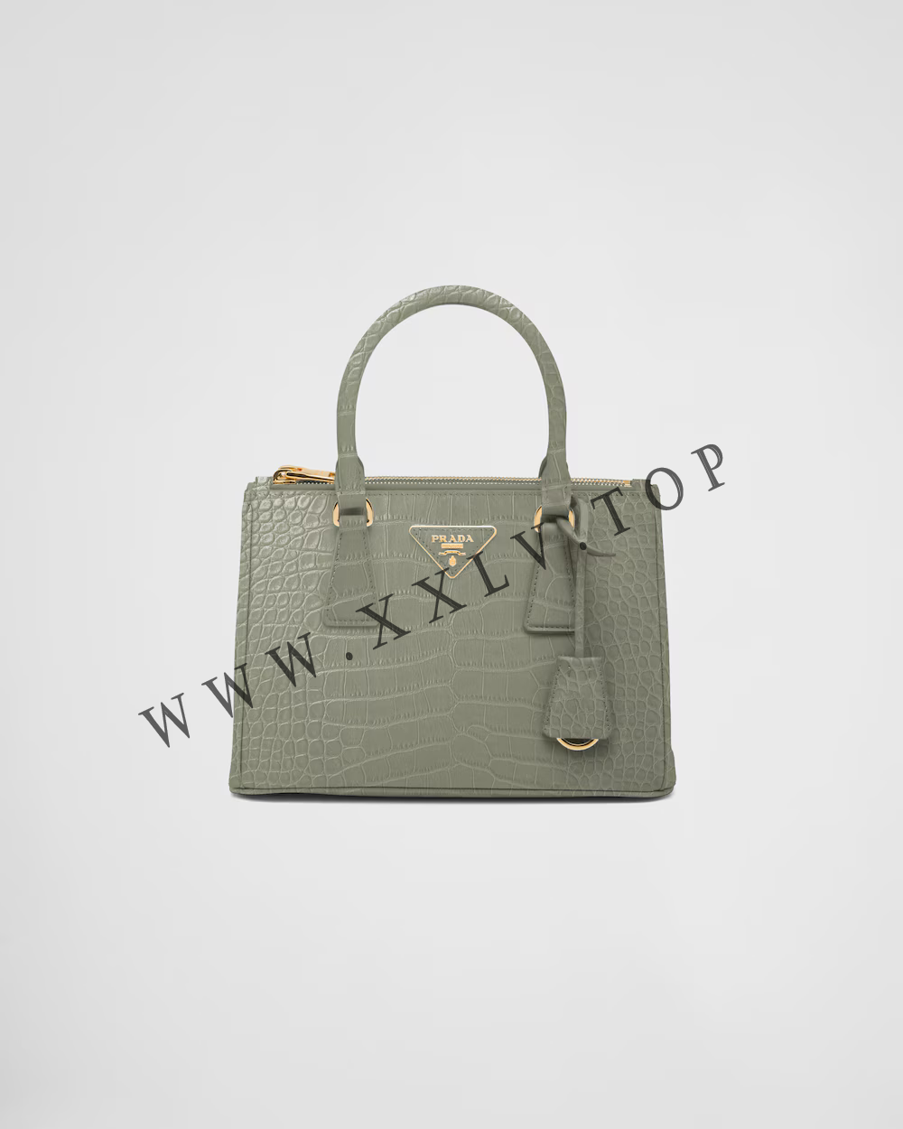 Small Prada Galleria crocodile leather bag - Image 3