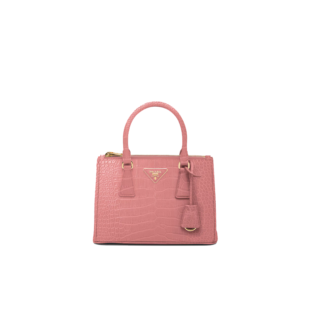 Small Prada Galleria crocodile leather bag