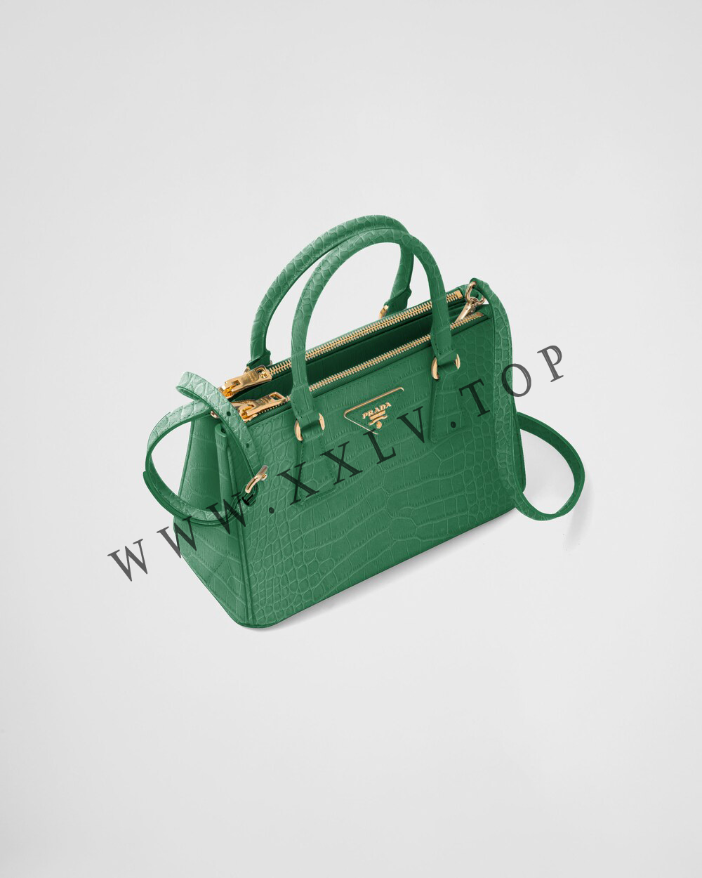 Small Prada Galleria crocodile leather bag - Image 3