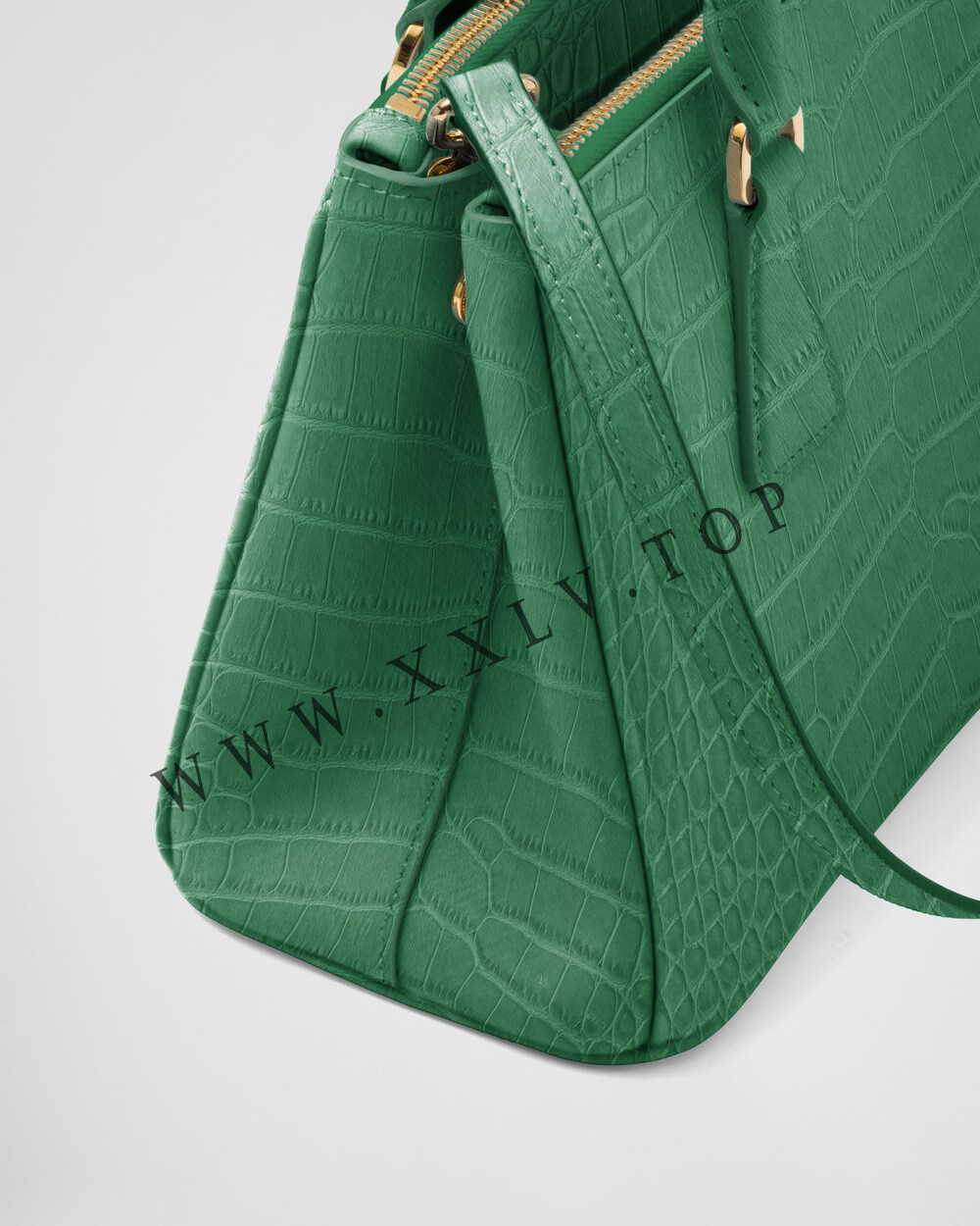 Small Prada Galleria crocodile leather bag - Image 2
