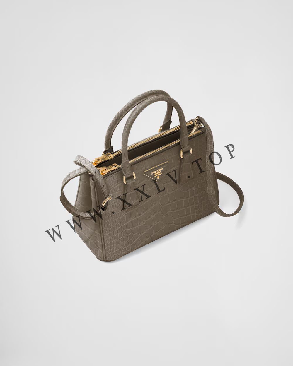 Small Prada Galleria crocodile leather bag - Image 2