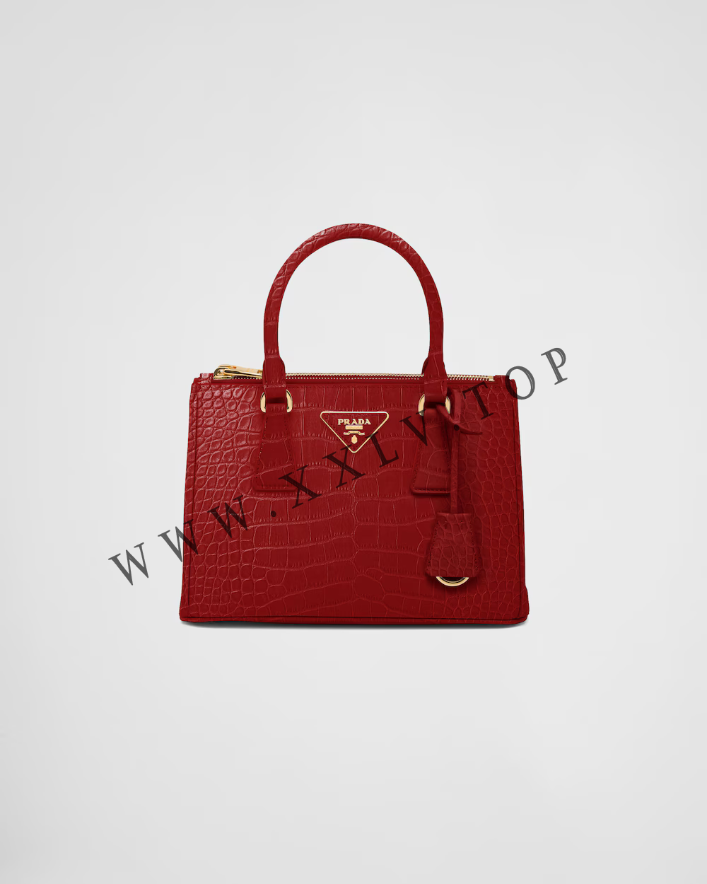 Small Prada Galleria crocodile leather bag - Image 5