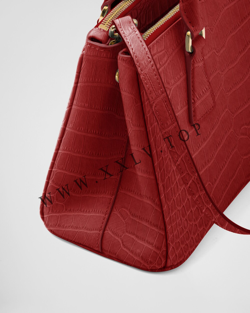 Small Prada Galleria crocodile leather bag - Image 3