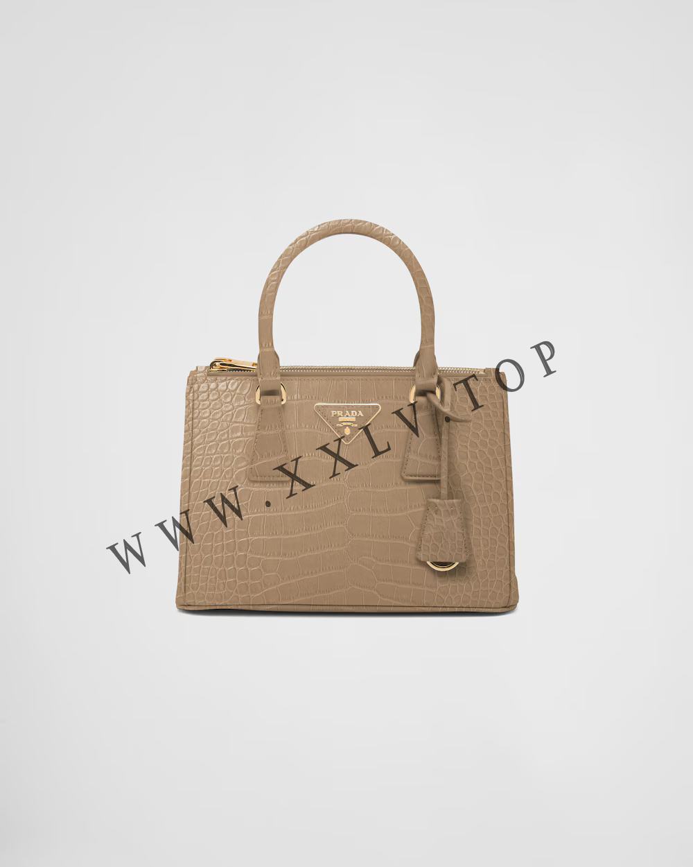 Small Prada Galleria crocodile leather bag - Image 5