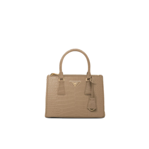 Small Prada Galleria crocodile leather bag