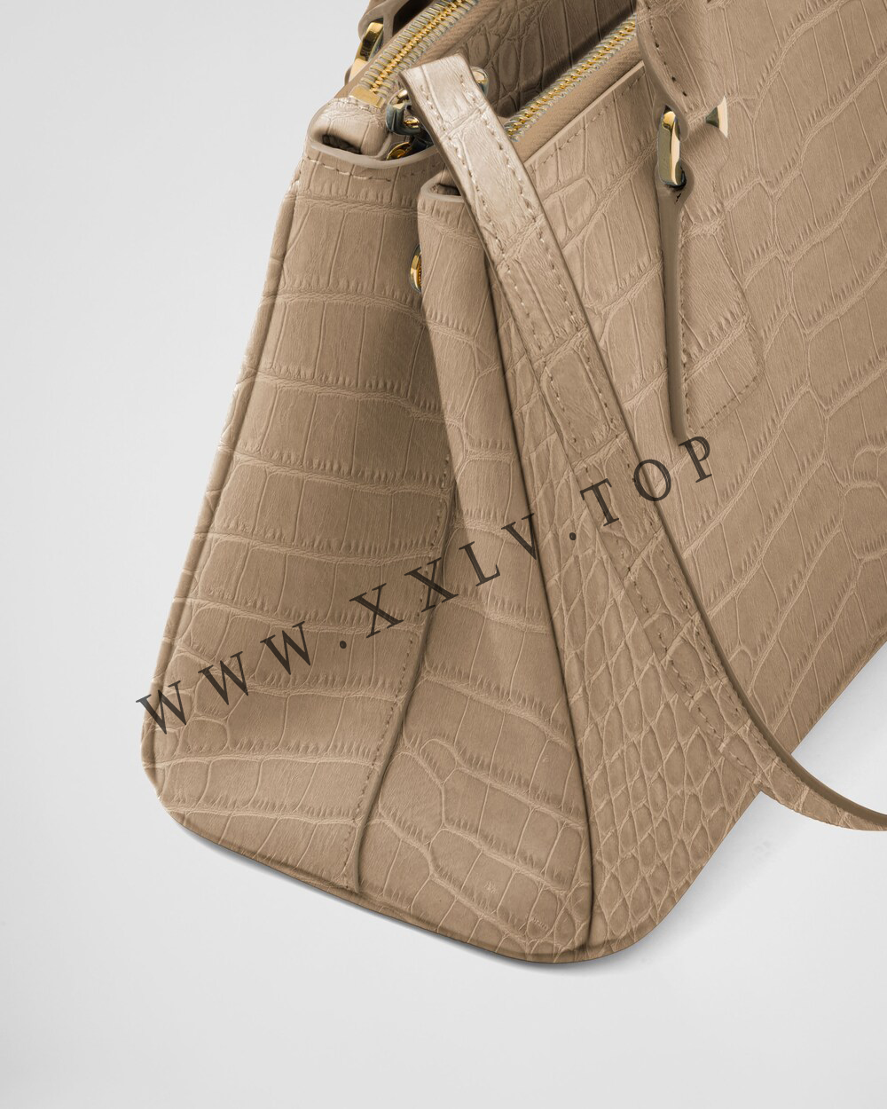 Small Prada Galleria crocodile leather bag - Image 3