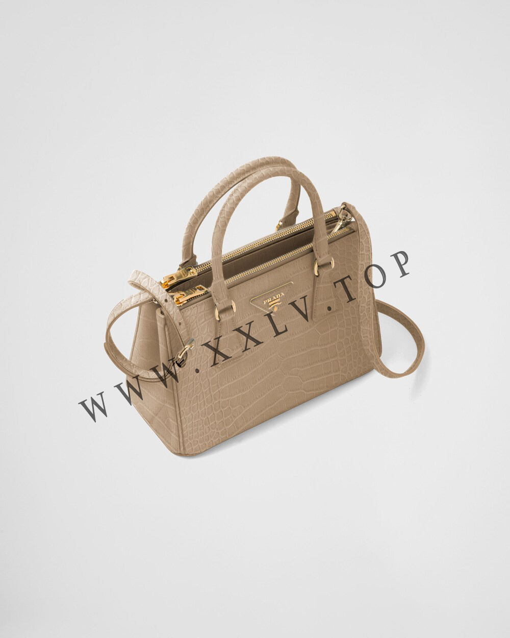 Small Prada Galleria crocodile leather bag - Image 2