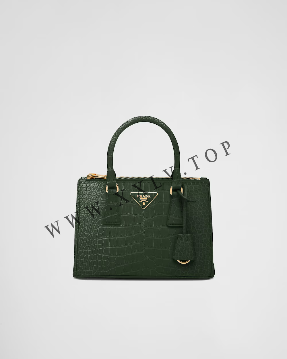Small Prada Galleria crocodile leather bag - Image 5