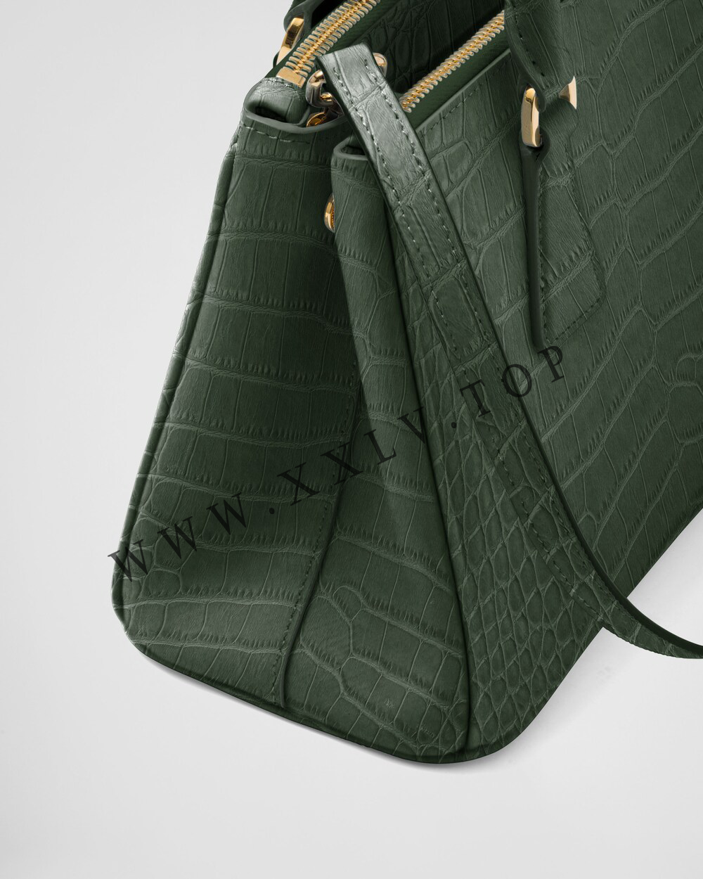 Small Prada Galleria crocodile leather bag - Image 3