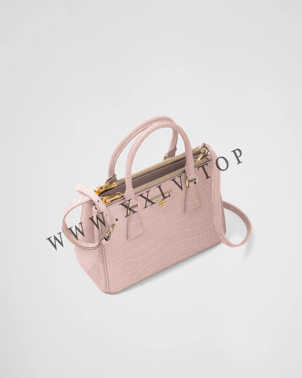 Small Prada Galleria crocodile leather bag - Image 2