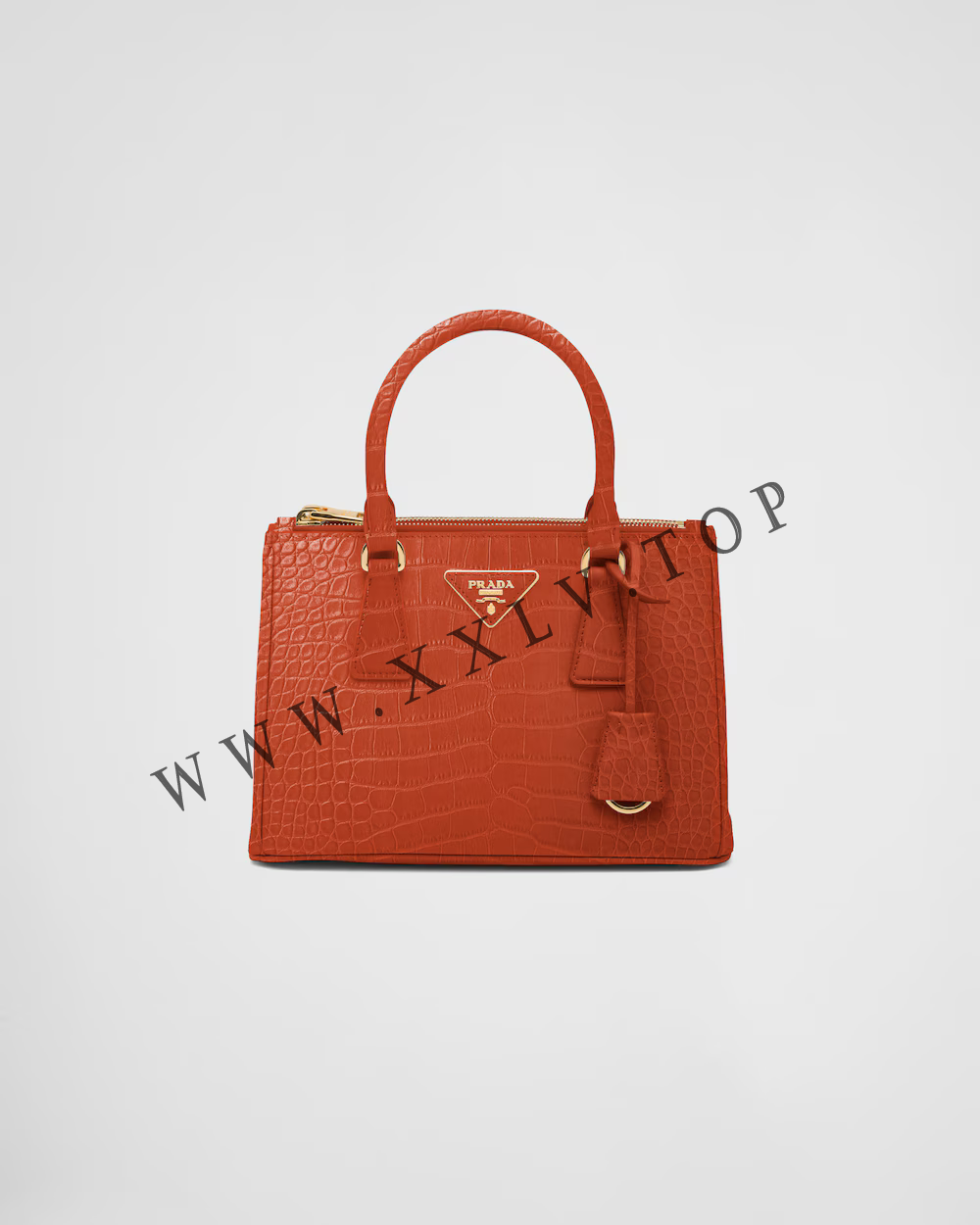 Small Prada Galleria crocodile leather bag - Image 5